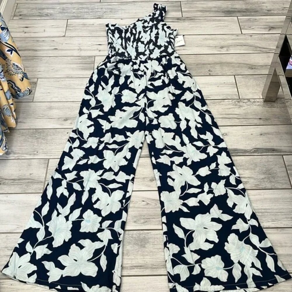 New with tag Jumpsuit India size S Japna One shoulder Blue